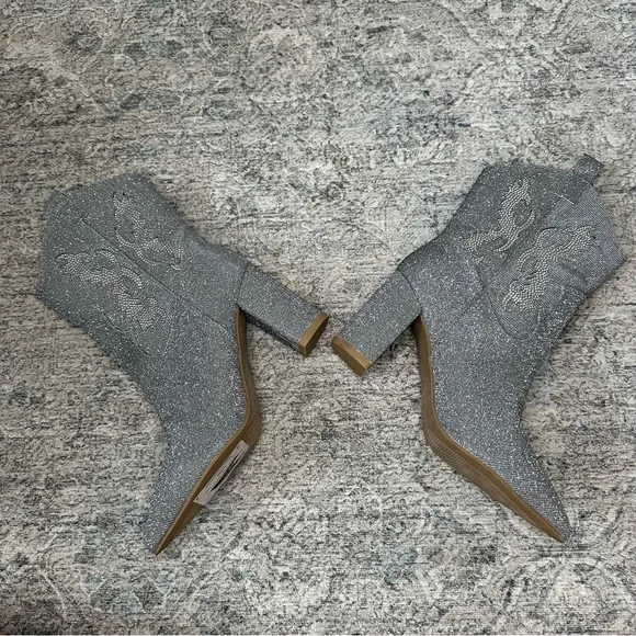 🆕Mia Gypsy Silver Cowgirl boots size 7 - Picture 2 of 8